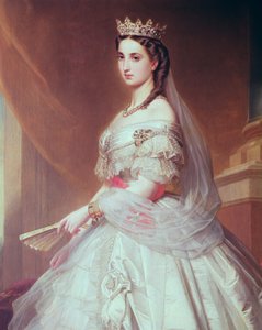 Portrait of Charlotte of Saxe-Cobourg-Gotha, Princess of Belgium and Empress of Mexico